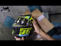 Unboxing AGV pista Soleluna 2016, Valentino Rossi