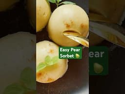 Easy Pear Sorbet Recipe 🍐