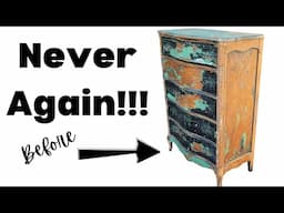 Damaged Furniture Upcycle | French Provincial Dresser