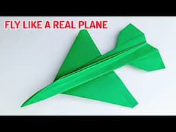 How to make paper airplane | paper plane that fly like a real plane