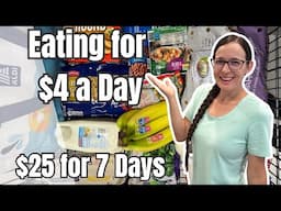 $25 for 7 Days | Eating for $4 a Day | Emergency Grocery Budget