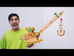 We Built a Fully Working Mini Crane- ये क्रेन कमाल की है | Unboxing & Making