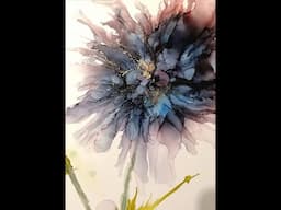 Alcohol Ink Flower tutorial