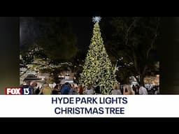 WATCH LIVE: Hyde Park Village lights town Christmas tree