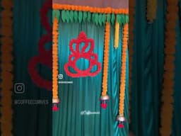 DIY Traditional Indian Backdrop Decor | House warming Decor