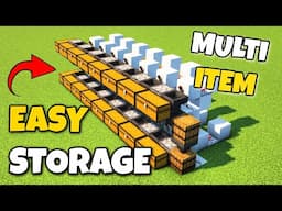 Silent Early Game Storage System | Minecraft Tutorial