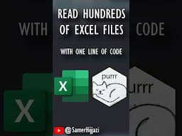 Read hundreds of Excel files into one dataset with one line of code #shorts #excel #rstats