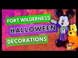 HALLOWEEN DECORATIONS at Disney's Fort Wilderness Campground 2024