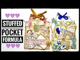 Stuffed Pocket Formula  - Journal Ephemera - Scrapbooking