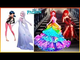 Elsa Ladybug Glow Up - Disney Princesses Glow Up Art | Fashion Wow