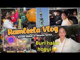 Ramleela vlog: mele mai halat buri hogyi🤦🏻|| Mysha k liye bura lag rha hai🥲