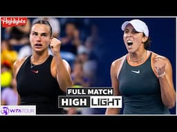 Aryna Sabalenka vs Madison Keys Full Match Highlights  - WTA China Open 2024