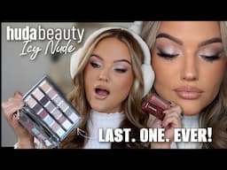 HUDA BEAUTY ICY NUDE COLLECTION REVIEW! Eyeshadow Palette, Blush, and Lip Gloss ❄️