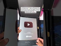 Unboxing Silver Play Button for MotorByte #motorbyte #silverplaybutton