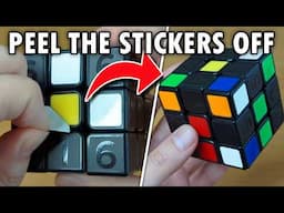 We are OFFICIALLY Peeling Stickers now... Rubik's Coach Cube