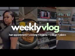 REALISTIC WEEKLY VLOG: hair appt + cooking + hygiene + medical assistant + pilates