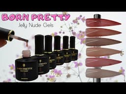 Born Pretty Jelly Nude Gels | Cover Pink Acrylic Effect