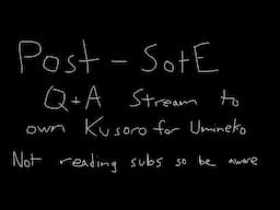 [Joseph Anderson] Shadow of the Erdtree video Q&A Stream (With Watch-along)