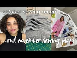 What I made in October (sewing recap) & sewing plans for November!