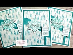 3 Super Easy Christmas Cards Using Winter Meadow!