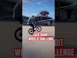 WHEELIE CHALLENGE vs JACK RABBIT 🤯🐇 #short