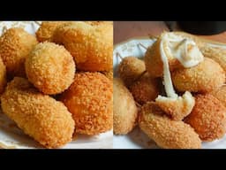 Homemade Mini Corndog | 3 Ingredient Corndog Recipe | How to Make Corndog with Mozzarella