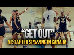 “STOP HACKING” Aj Dybansta Crashed OUT In Canada 🇨🇦 Utah Prep Full Game Highlights