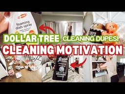 DOLLAR TREE CLEANING DUPES- CLEANING MOTIVATION- CLEAN WITH ME