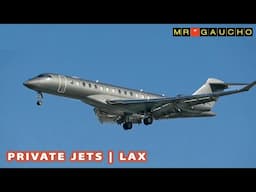 PRIVATE JETS Arrivals and Departures at LAX AIRPORT | Corporate Planes