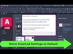 AutoCad settings reset to Default