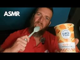 ASMR Yogurt Eating Sounds In A Cosy Campervan | Whispered