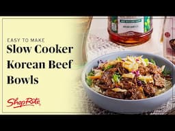 Easy Slow Cooker Korean Beef Bowls Recipe | ShopRite Grocery Stores