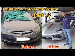 The Silver Shark | Modified Honda Civic into Lamborghini | Final Part - 2 | MAGNETO11