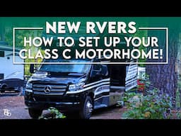 How To Set Up Your RV Site | Class C for Beginners | Thousand Trails