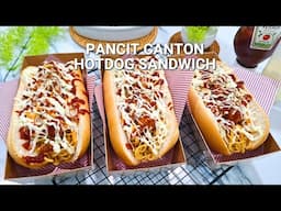 Pancit Canton Hotdog Sandwich Recipe