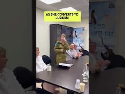 IDF Soldier CRIES as she CONVERTS to Judaism. ♥️🥹 #israel #convert