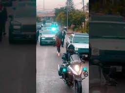 E-Money Pulled Up To Davido’s Wedding In Rolls-Royce Escorted By Motorcycle And Horse Outriders