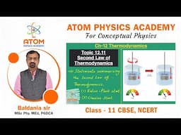 Second Law of Thermodynamics || Reversible & Irreversible Process || Ch 12 Physics || Class 11 CBSE