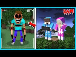 MIPAN & ZUZUZU LIHAT PENAMPAKAN MIMINCER DI HUTAN JAM 3 MALAM DI MINECRAFT SURVIVAL! SEREM BANGET