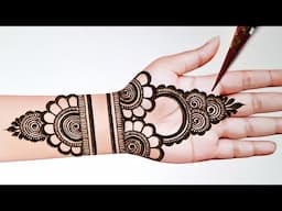 Very beautiful front hand mehndi design | simple mehandi design | new mehndi | mehndi design