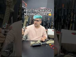 First Time Airsoft Teching #short #shorts #airsoft #airsoftgi #gaming #toys #memes #funny #tech #cod