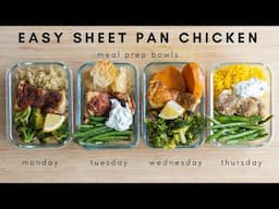 Sheet Pan Chicken Meal Prep Bowls