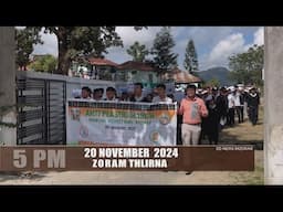 DD News Mizoram - Zoram Thlirna | 20 November 2024 | 5 PM