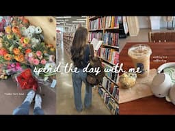 spend the day with me | trader joe's haul, fall clothes, + half-priced books