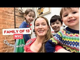 Family of 13 NYC - Clean with me! + My favorite healthy smoothie recipe