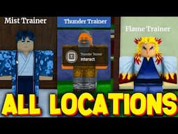 ALL BREATHING STYLE TRAINER LOCATIONS in SLAYERS ONLINE! ROBLOX