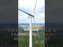 World’s Tallest Wooden Wind Turbine | #renewableenergy #Modvion #windturbine