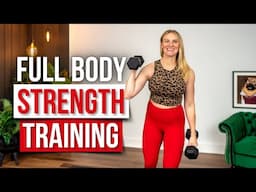 40 min. MUSCLE BUILDING Full Body Strength Training for Definition!