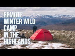 Remote Winter Wild Camp | Overnight Snow, Icy Tents & 2 Munro's from Corrour Station