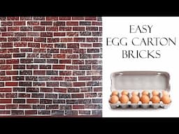 EASY Miniature Bricks Made From Egg Cartons!